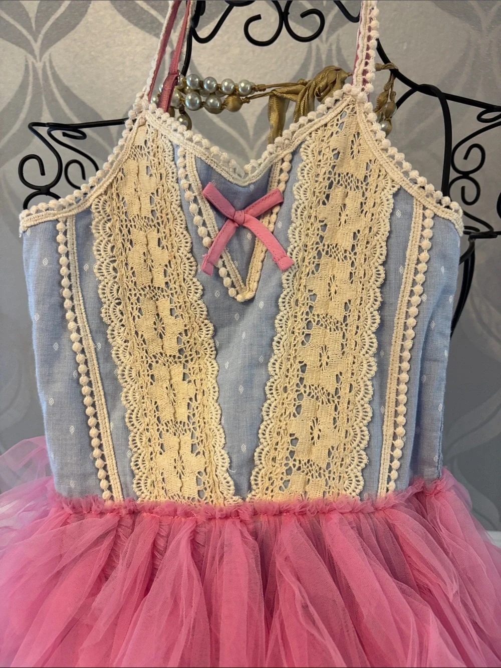 Ooh! La, La! Couture Pink & Light Blue Layered Tulle Fairy Dress
